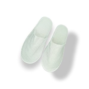 Closed Toe All White Slipper